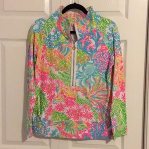 Lilly pulitzer lovers coral popover